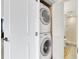 Convenient in-unit laundry with stacked washer and dryer at 9415 Blind Pass Rd # 803, St Pete Beach, FL 33706