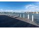 Relaxing waterfront deck with lounge chairs at 9415 Blind Pass Rd # 803, St Pete Beach, FL 33706