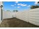 Private patio with white vinyl fence offering privacy at 3247 38Th S Way # C, St Petersburg, FL 33711