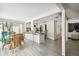 Kitchen boasts stainless steel appliances and an island with seating at 7518 Clanton Trl, Hudson, FL 34667
