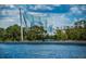 A unique waterside art installation offers visual interest with blue water and natural greenery at 777 3Rd N Ave # 908, St Petersburg, FL 33701