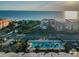 Aerial view of condo complex with pool and ocean access at 18399 Gulf Blvd # 372, Indian Shores, FL 33785