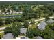 Aerial view of home and surrounding neighborhood at 3856 Goldfinch Ct, Palm Harbor, FL 34685