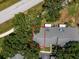 Aerial view showing home's location in a quiet neighborhood at 3856 Goldfinch Ct, Palm Harbor, FL 34685