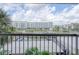 Balcony with a view of the city skyline and parking at 400 Island Way # 308, Clearwater, FL 33767