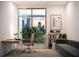 Home office with city views and built-in shelving at 126 4Th Ne Ave # 1202, St Petersburg, FL 33701