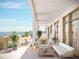 Relaxing outdoor balcony with seating at 126 4Th Ne Ave # 1202, St Petersburg, FL 33701