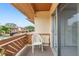 Private balcony with chair overlooking community at 4445 Pelorus Dr, New Port Richey, FL 34652