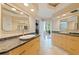 Bathroom with double vanity and modern fixtures at 1 Seaside Ln # 104, Belleair, FL 33756
