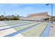 Well-maintained shuffleboard courts with covered seating areas at 6075 Shore S Blvd # 501, Gulfport, FL 33707