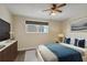 Spacious bedroom with large window offering stunning views at 6075 Shore S Blvd # 501, Gulfport, FL 33707