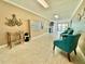 Building lobby with seating, mailboxes, and tasteful decor at 100 Bluff View Dr # 208B, Belleair Bluffs, FL 33770
