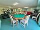 Clubhouse game room with a large table and seating at 100 Bluff View Dr # 208B, Belleair Bluffs, FL 33770