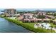 Aerial view of waterfront community with resort-style amenities at 6268 Palma Del Mar S Blvd # 407, St Petersburg, FL 33715
