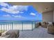 Spacious balcony with ocean views and comfortable seating at 1560 Gulf Blvd # 1107, Clearwater Beach, FL 33767