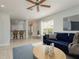 Open and airy living room with a modern feel at 485 Harbor Ridge Dr, Palm Harbor, FL 34683