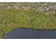 Property near a lake, seen from above at 2502 Indigo Dr, Dunedin, FL 34698