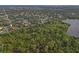 Aerial view of a house near a lake and conservation at 2502 Indigo Dr, Dunedin, FL 34698