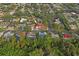 Property's location within a residential neighborhood at 2502 Indigo Dr, Dunedin, FL 34698