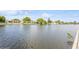 Serene view of calm canal and waterfront homes at 4145 Star Island Dr, Holiday, FL 34691