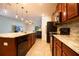Modern kitchen with granite countertops and ample cabinetry at 105 Cascade Bend Dr, Ruskin, FL 33570