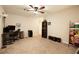 Home office with a desk, chair, and shelving unit at 105 Cascade Bend Dr, Ruskin, FL 33570