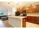 Modern kitchen with granite countertops and stainless steel appliances at 105 Cascade Bend Dr, Ruskin, FL 33570