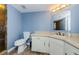 Clean bathroom with a large vanity, shower, and tile floors at 2323 Feather Sound Dr # 202, Clearwater, FL 33762