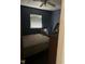 Small bedroom with a double bed and ceiling fan at 2317 8Th E Ave, Bradenton, FL 34208