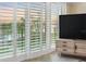A close up of the water views with shutters at 100 Oakmont Ln # 301, Belleair, FL 33756