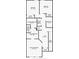 Second floor plan showcasing bedrooms, bathrooms, loft, and laundry room at 21811 Lyonia Ln, Land O Lakes, FL 34637