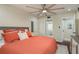 King-size bed in a spacious main bedroom with private bathroom access at 5245 Amulet Dr # 306, New Port Richey, FL 34652