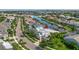Bird's eye view of a beautiful waterfront home and neighborhood at 709 Manns Harbor Dr, Apollo Beach, FL 33572