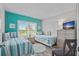 Bedroom with two twin beds and ocean view at 5701 Bahia Del Mar Cir # 507, St Petersburg, FL 33715