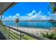 Stunning balcony view of waterfront, beach, and bridge at 5701 Bahia Del Mar Cir # 507, St Petersburg, FL 33715