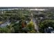 Aerial view showing home's location in a residential neighborhood at 55 W Lemon St, Tarpon Springs, FL 34689
