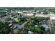 Aerial view showing home's location near downtown area at 55 W Lemon St, Tarpon Springs, FL 34689