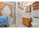 Bathroom with shower, vanity, and toilet at 7313 S Obrien St, Tampa, FL 33616