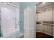 Bathroom with walk-in shower and large closet at 6141 Bahia Del Mar Blvd # 232, St Petersburg, FL 33715