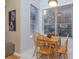 Cozy breakfast nook with wood table and chairs near windows at 3623 Doral St, Palm Harbor, FL 34685