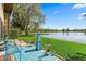 Relaxing patio overlooking a tranquil lake. Perfect for outdoor enjoyment at 750 N Village N Dr # 106, St Petersburg, FL 33716
