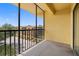 Spacious balcony overlooking community and partial water view at 5775 Park N St # 411, St Petersburg, FL 33709