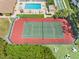 Community tennis court with surrounding green space at 5775 Park N St # 411, St Petersburg, FL 33709