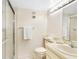 Bathroom with shower stall, vanity, and toilet at 5775 Park N St # 411, St Petersburg, FL 33709