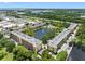 Aerial view highlighting building's location near water at 5775 Park N St # 411, St Petersburg, FL 33709