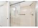 Large walk-in shower with glass enclosure at 5775 Park N St # 411, St Petersburg, FL 33709