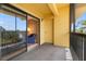 Screened balcony with access to sliding glass doors at 5775 Park N St # 411, St Petersburg, FL 33709