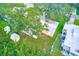 Aerial view of house and backyard with shed at 10162 115Th Ave, Largo, FL 33773