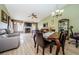 Bright dining area with wood table and chairs at 2014 Montego Ct, Oldsmar, FL 34677