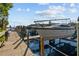 Wooden walkway to boat slips at waterfront community at 1515 Pinellas Bayway S # 65, St Petersburg, FL 33715